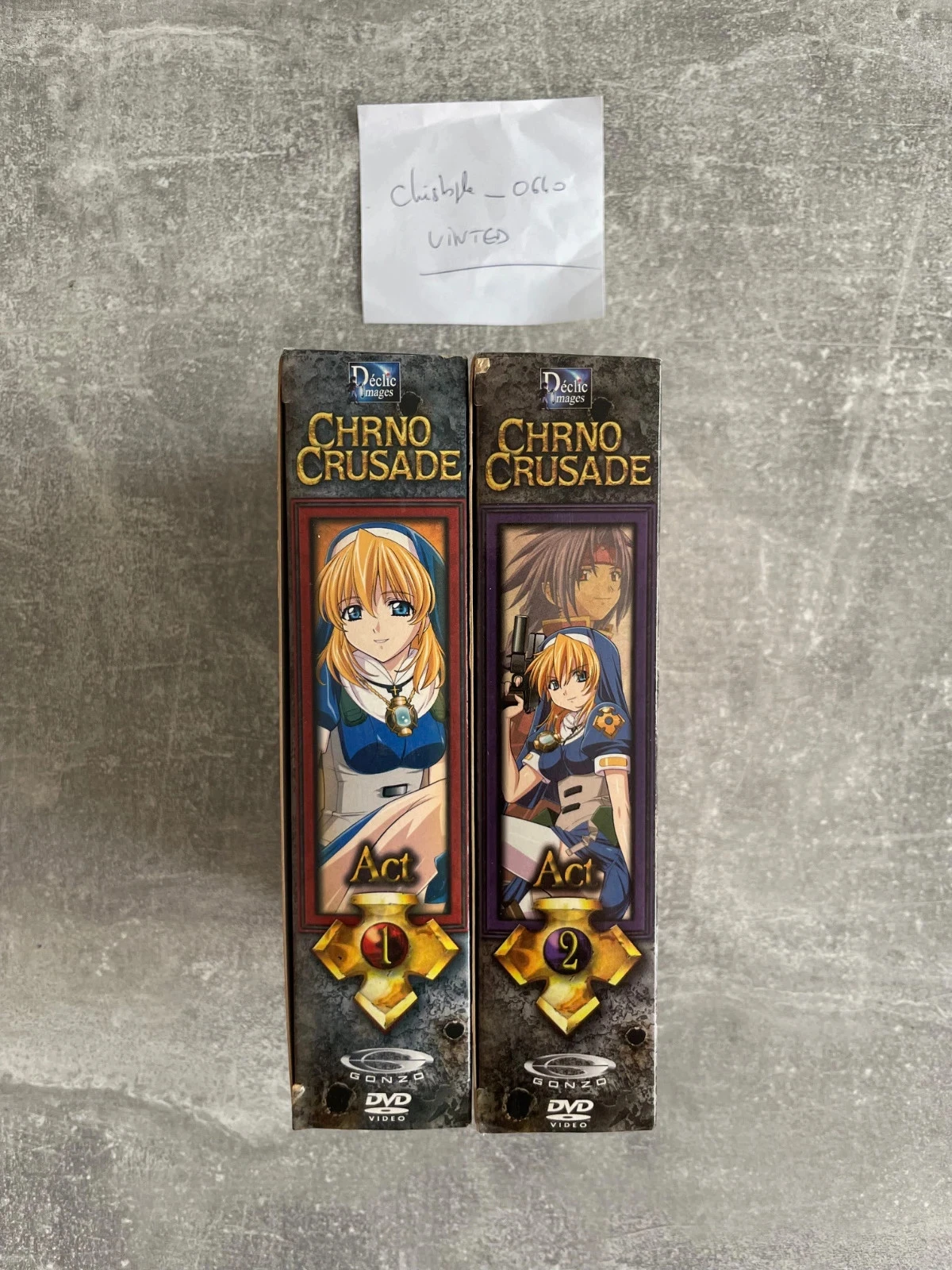 Lote de 2 caixas com 6 DVDs do mangá Chrono Crusade, com legendas em português e original. – photo 2